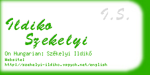 ildiko szekelyi business card