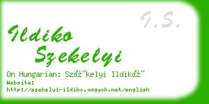 ildiko szekelyi business card